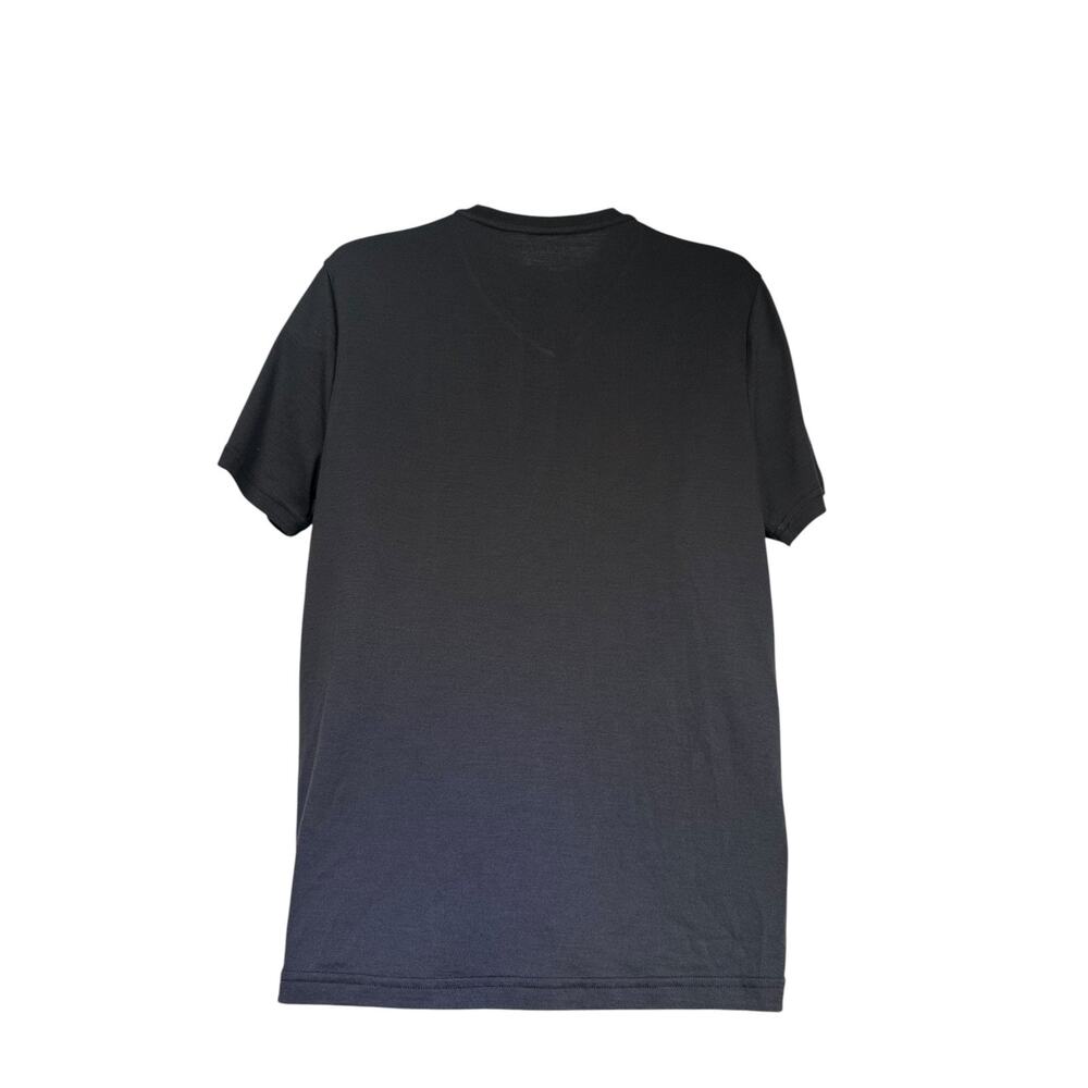 Unbound Merino Wool Men’s Size L Black V Neck Short Sleeve T Shirt - Picture 2 of 4